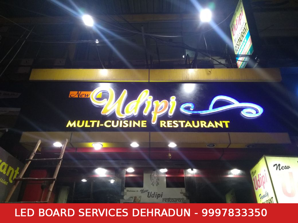 LED Board Design for Restaurant in Dehradun