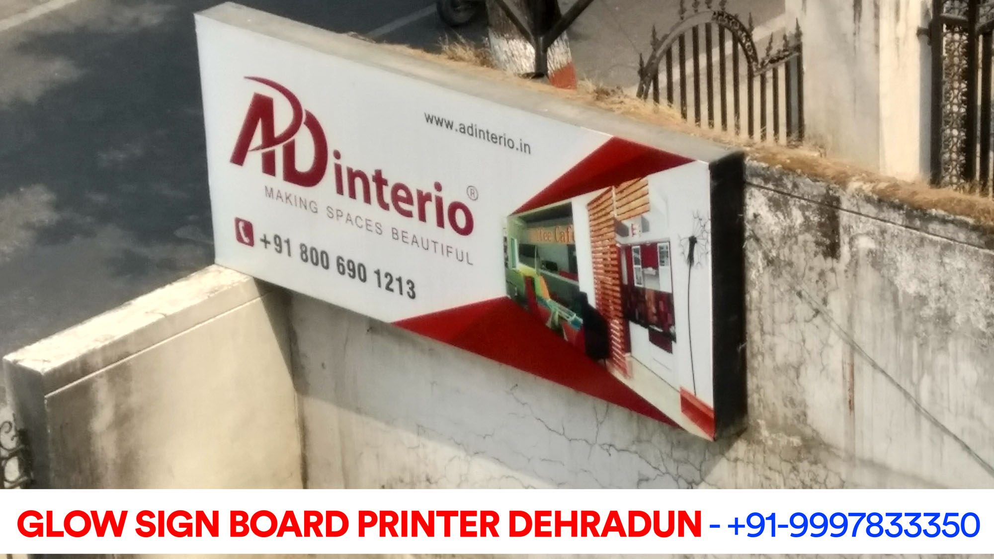 Glow Sign Board for AD-Interio