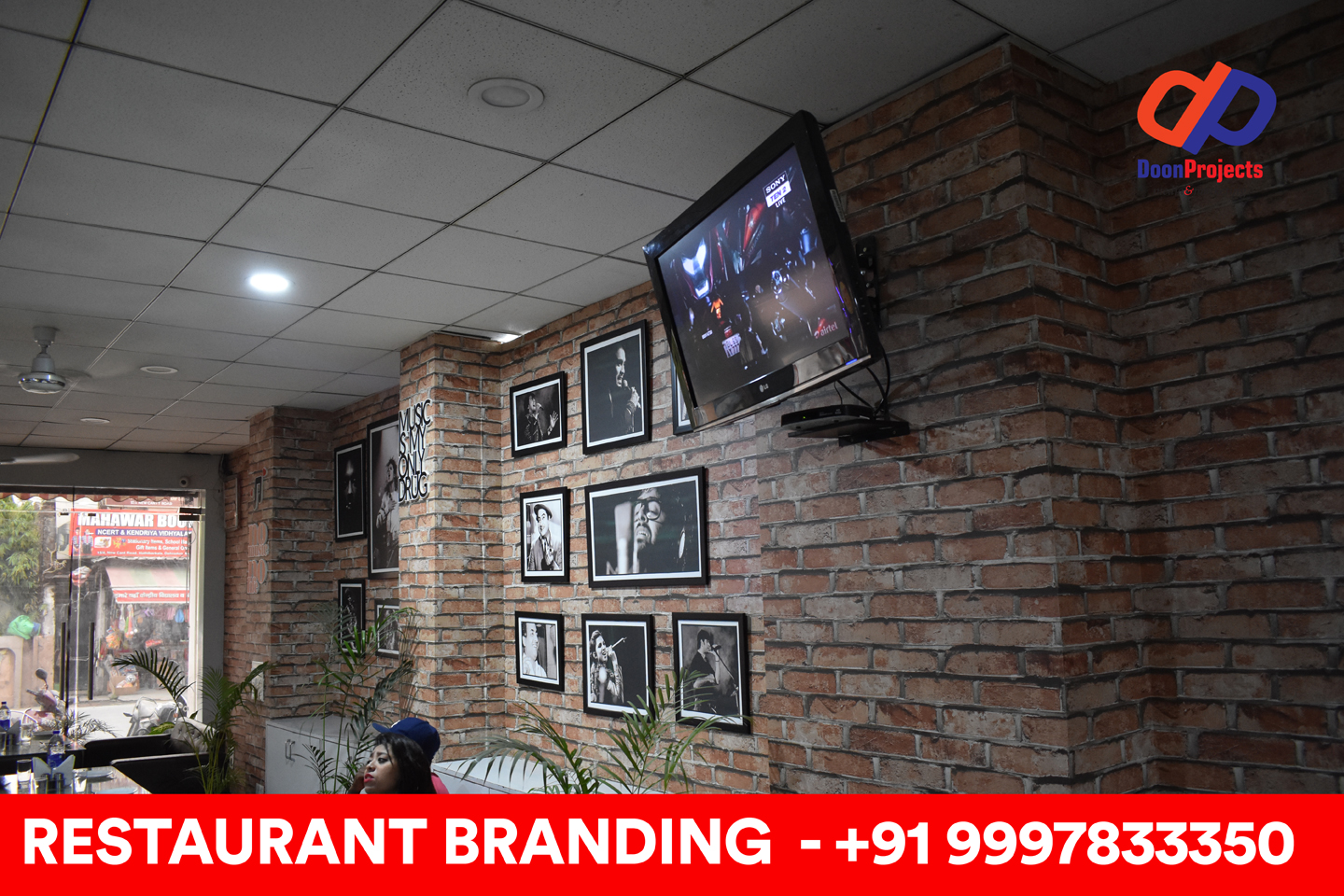 3D Sign Cutouts and Photo Frames Designed and Installed at Dehradun Based Restaurant