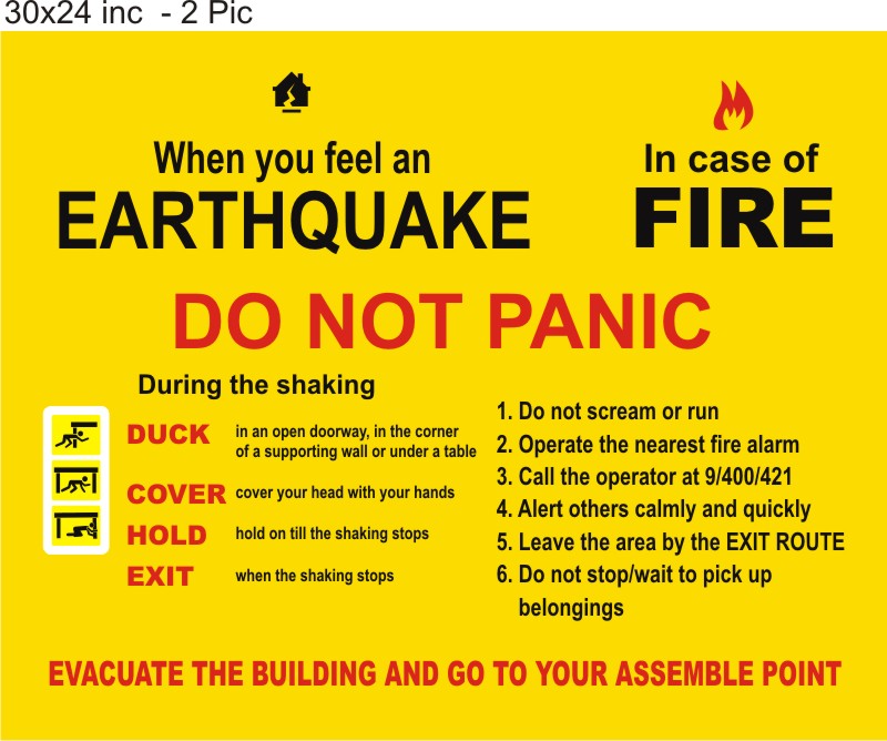 Earthquake Safety Rules and Fire Safety