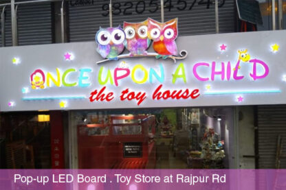 Pop Up LED Baord for Toy Store