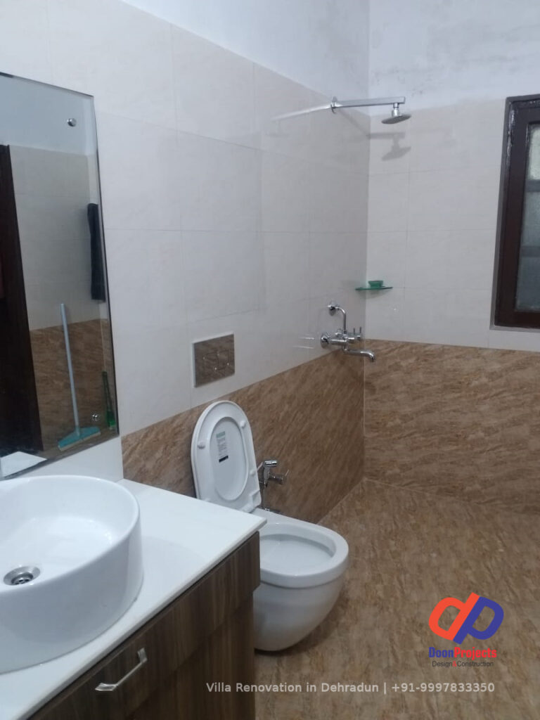 Ground Floor Bathroom designed on Sahastradhara Road Dehradun