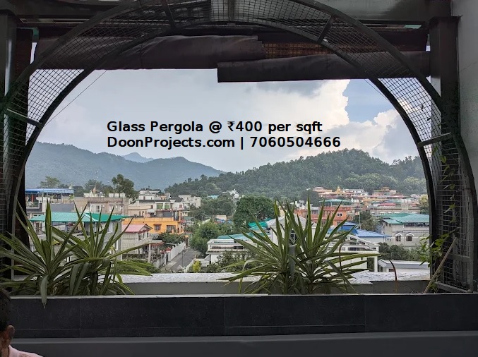 Glass Pergola Side Covering Arch