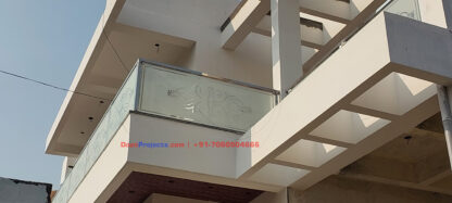 Toughen Glass Railing with Stainless Steel 304 Heavy installed in Dehradun