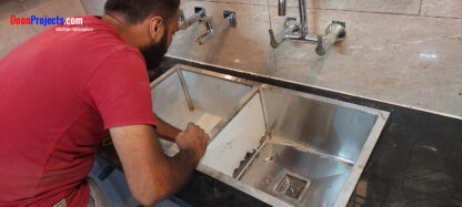 Double Sink Sound Proof Installed