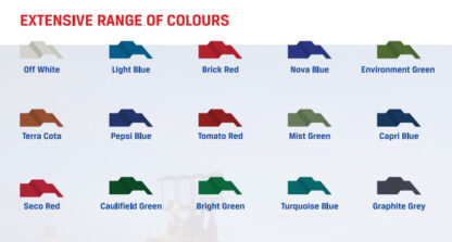 Choose your color of shed from the catalogue and mention in the description while ordering.