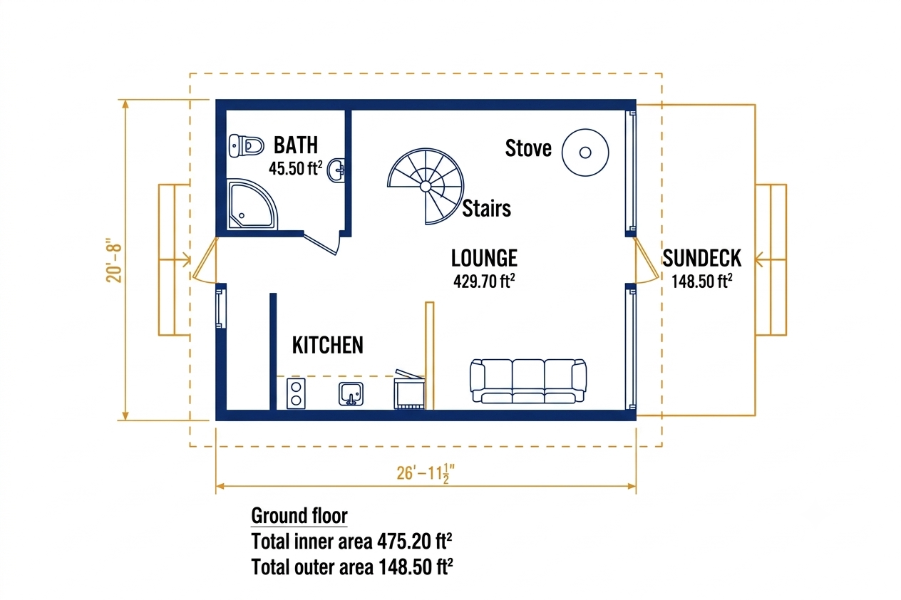 A Frame House Details (1)
