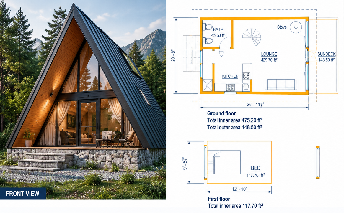 A Frame House Details (3)